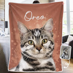 Custom Photo Blanket - Personalized Birthday Gifts For Dog Lovers, Dog Dads, Dog Moms - Happiness On Four Paws