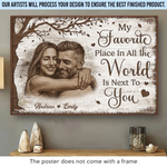 Custom Photo Horizontal Poster - Personalized Anniversary Wedding Gifts For Wife, Husband, Couple - We Grow Better Together Daily