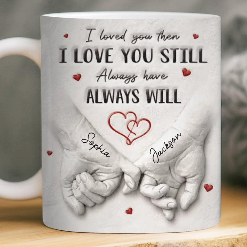 Custom 3D Inflated Effect Printed Mug - Personalized Anniversary Wedding Gifts For Husband And Wife, Him And Her - Love Grows Stronger With Us