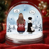 Custom Acrylic Snow Globe - Personalized Pet Christmas Memorial Sympathy Gifts For Dogs - Companions Etched In Gentle Memory