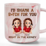 Marble Mug - Personalized Best Friend Birthday Gifts For Women - Savage Besties Club, Gifts For Best Friends, Sisters, BFF