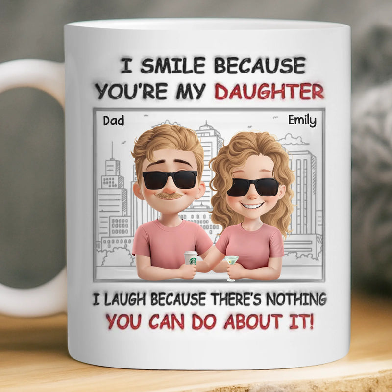 Custom Mug - Personalized Birthday Gifts For Dad,  Mom, Daughter - Hand In Hand Through Every Season
