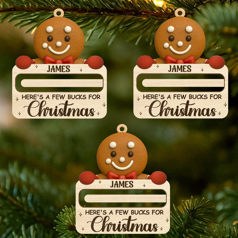 Custom Wooden Money Holder Ornament - Personalized Christmas Birthday Gifts For Kids - Little Stars Of Christmas Joy