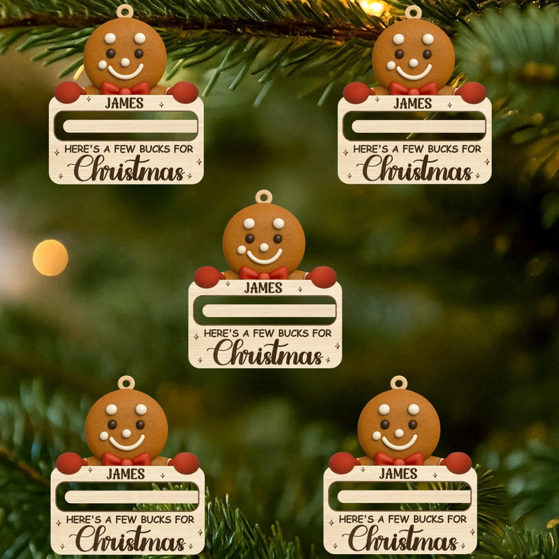 Custom Wooden Money Holder Ornament - Personalized Christmas Birthday Gifts For Kids - Little Stars Of Christmas Joy