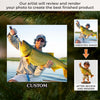 Custom Photo Acrylic Ornament - Personalized Christmas Birthday Fishing Gifts For Fisherman - Making Memories, One Catch At A Time