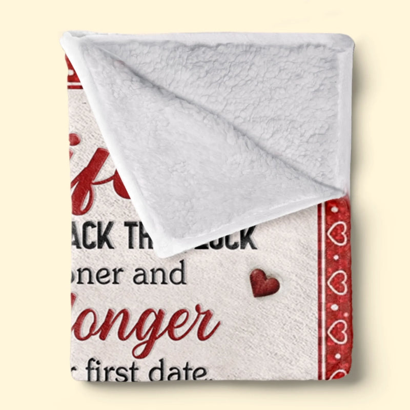 Custom Blanket - Personalized Anniversary Wedding Gifts For Husband And Wife, Him And Her - You And Me Feels Right