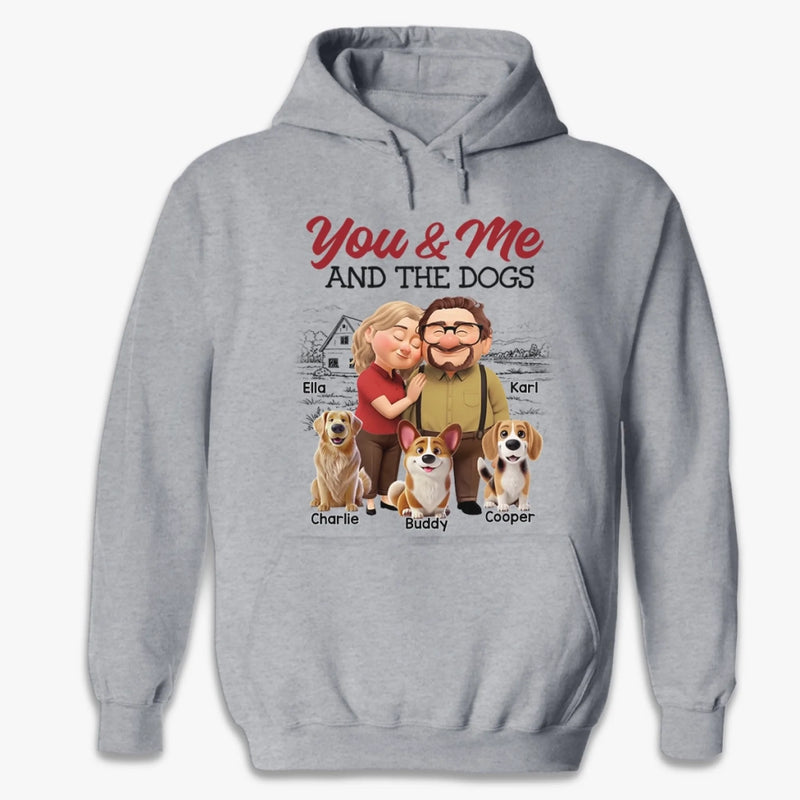 Custom Unisex T-shirt, Premium T-shirt, Hoodie - Personalized Anniversary Wedding Gifts For Husband And Wife, Dog Cat Lovers - You Are My Safe Place