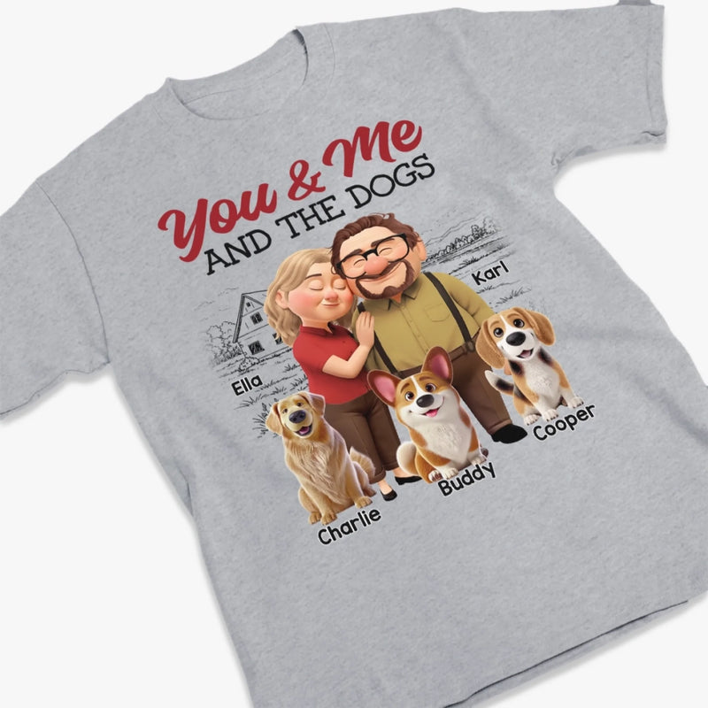 Custom Unisex T-shirt, Premium T-shirt, Hoodie - Personalized Anniversary Wedding Gifts For Husband And Wife, Dog Cat Lovers - You Are My Safe Place