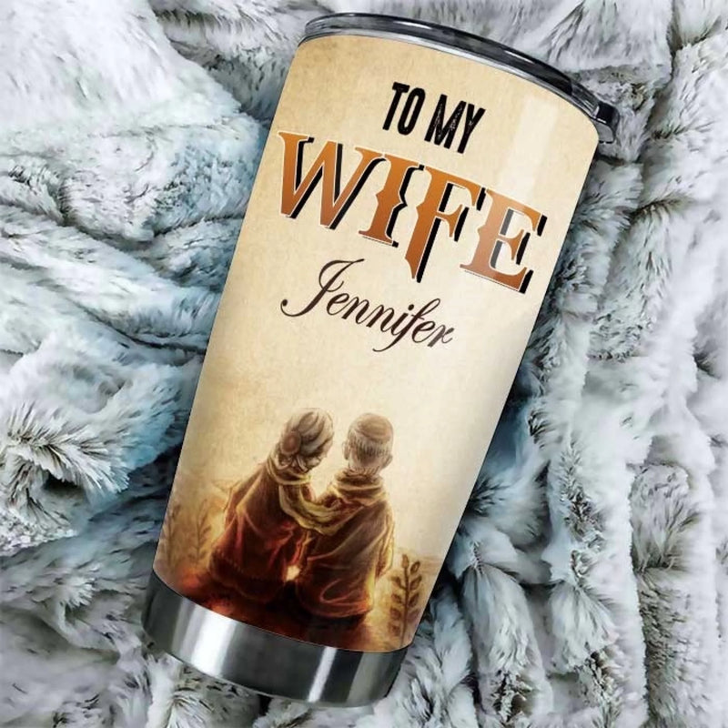 Custom Tumbler - Personalized Anniversary Wedding Gifts For Husband And Wife, Him And Her - Since The Moment I Saw You I Was Yours