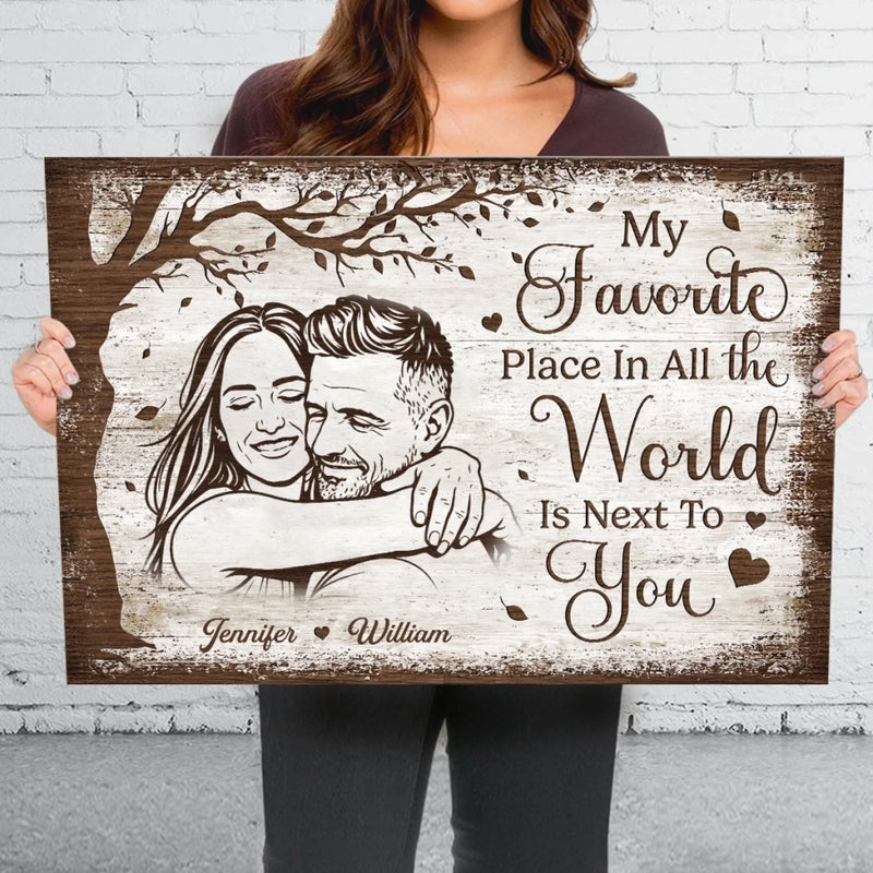 Custom Photo Horizontal Canvas - Personalized Anniversary Wedding Gifts For Husband And Wife, Him And Her - Choosing Love Every Morning