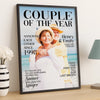 Custom Photo Vertical Poster - Personalized Anniversary Wedding Gifts For Husband And Wife, Him And Her - Side By Side Feels Safe