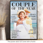 Custom Photo Vertical Poster - Personalized Anniversary Wedding Gifts For Husband, Wife, Couple - Side By Side Feels Safe