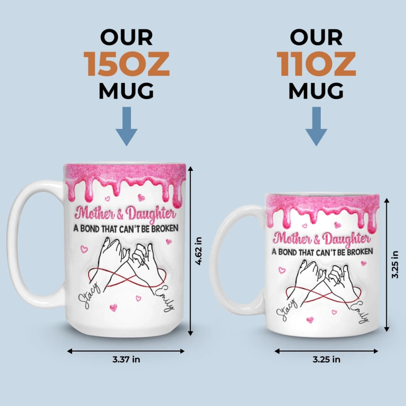 Custom 3D Inflated Effect Printed Mug - Personalized Birthday Gifts For Mom, Daughter - Queen Of My Heart