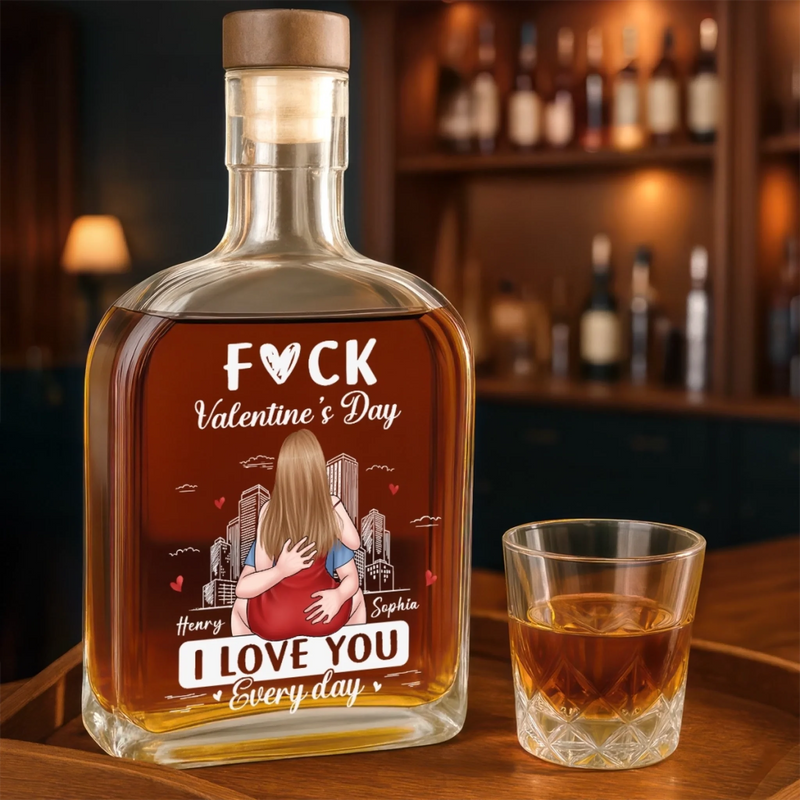 Custom Whiskey Bottle - Personalized Anniversary Wedding Gifts For Husband And Wife, Him And Her - Forever Feels Right