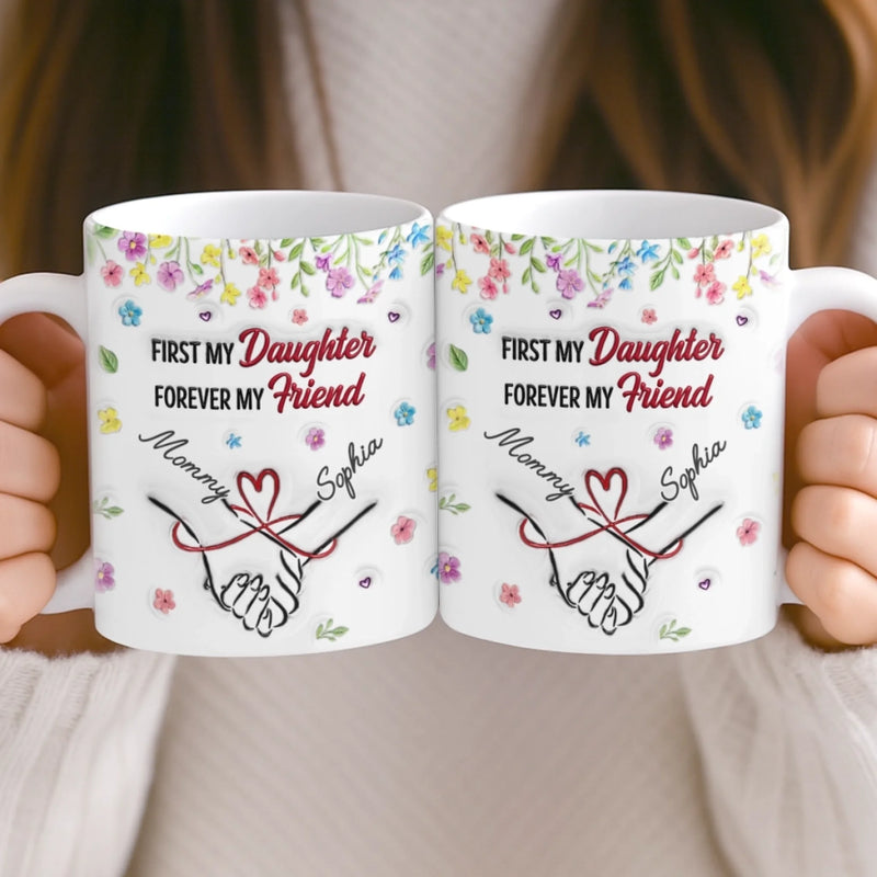 Custom 3D Inflated Effect Printed Mug - Personalized Birthday Gifts For Mom, Daughter - Home Is Wherever You Are
