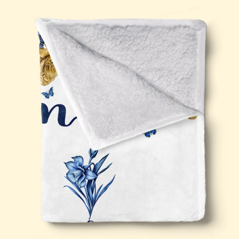 Custom Blanket - Personalized Mother's Day Gifts For Mom, Grandma - Love Unfolds