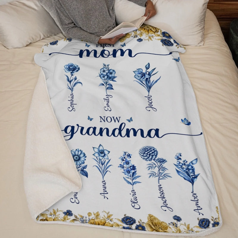 Custom Blanket - Personalized Mother's Day Gifts For Mom, Grandma - Love Unfolds