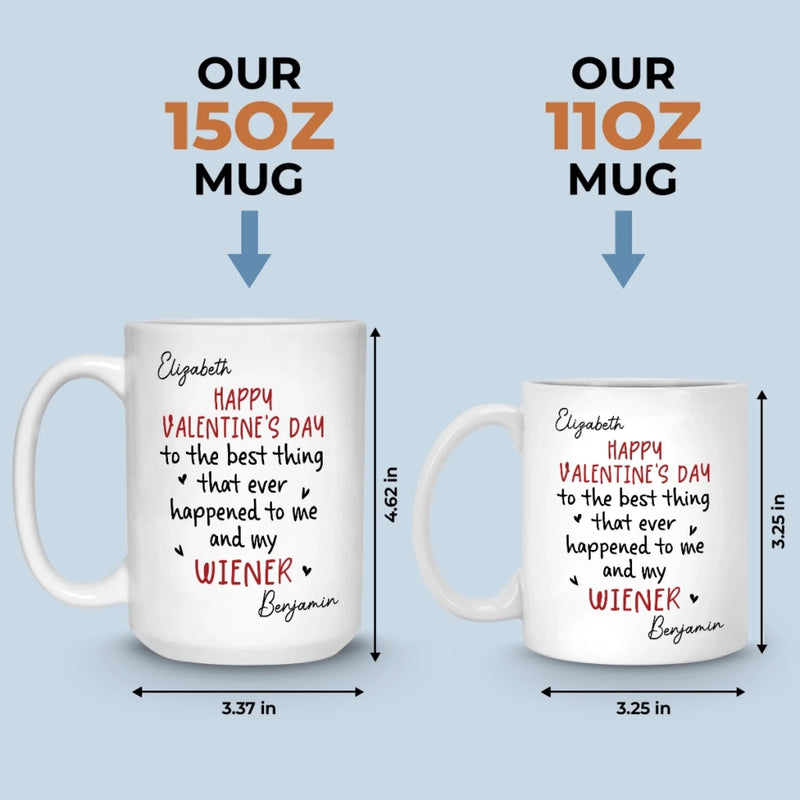 Custom Mug - Personalized Anniversary Valentine Wedding Gifts For Husband And Wife, Him And Her - Together We Grow Braver