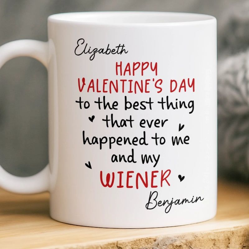 Custom Mug - Personalized Anniversary Valentine Wedding Gifts For Husband And Wife, Him And Her - Together We Grow Braver