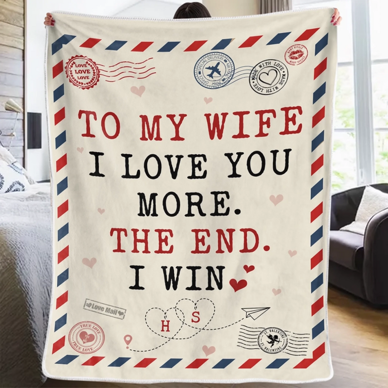 Custom Blanket - Personalized Anniversary Wedding Gifts For Husband And Wife, Him And Her - You Are My Chosen Calm