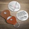 Custom Pocket Hug - Personalized Anniversary Wedding Gifts For Husband And Wife, Him And Her - Hearts Connected Staying Close