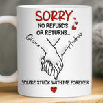Custom 3D Inflated Effect Printed Mug - Personalized Anniversary Wedding Gifts For Husband, Wife, Couple - Side By Side Feels Natural