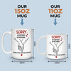 Custom 3D Inflated Effect Printed Mug - Personalized Anniversary Wedding Gifts For Husband And Wife, Him And Her - Side By Side Feels Natural