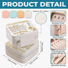 Custom Square Jewelry Case - Personalized Birthday Gifts For Mom, Daughter - Always Loved Beyond Words