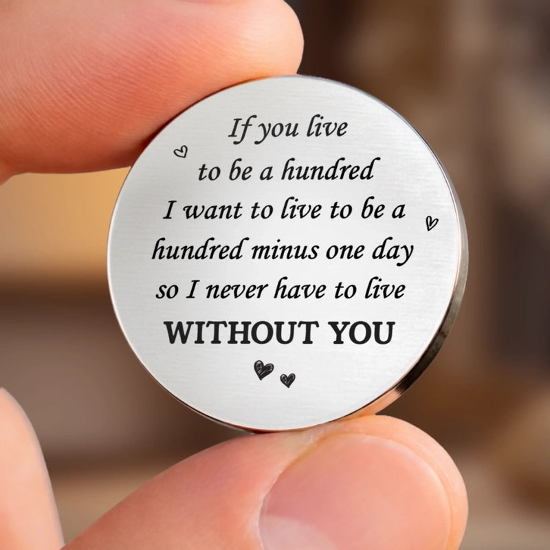 Custom Pocket Hug - Personalized Anniversary Wedding Gifts For Husband And Wife, Him And Her - Together Feels Calm Always