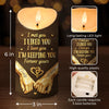 Custom LED Candle - Personalized Anniversary Wedding Gifts For Husband And Wife, Him And Her - Forever Starts With Us