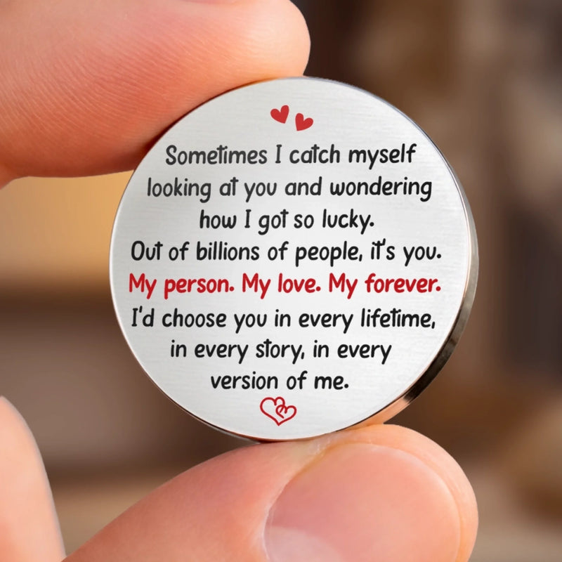 Custom Pocket Hug - Personalized Anniversary Wedding Gifts For Husband And Wife, Him And Her - Always Holding You Close
