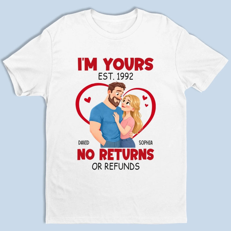Custom Unisex T-shirt, Premium T-shirt, Hoodie - Personalized Anniversary Wedding Gifts For Husband And Wife, Him And Her - Yours Today, Tomorrow, Always