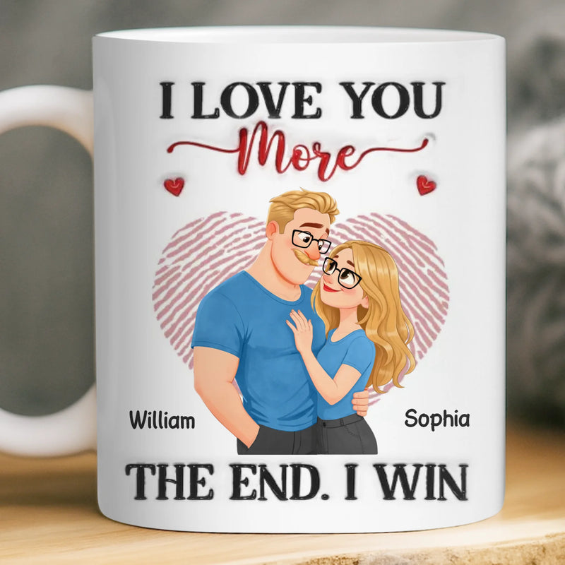 Custom Mug - Personalized Anniversary Wedding Gifts For Husband And Wife, Him And Her - I Won Your Heart