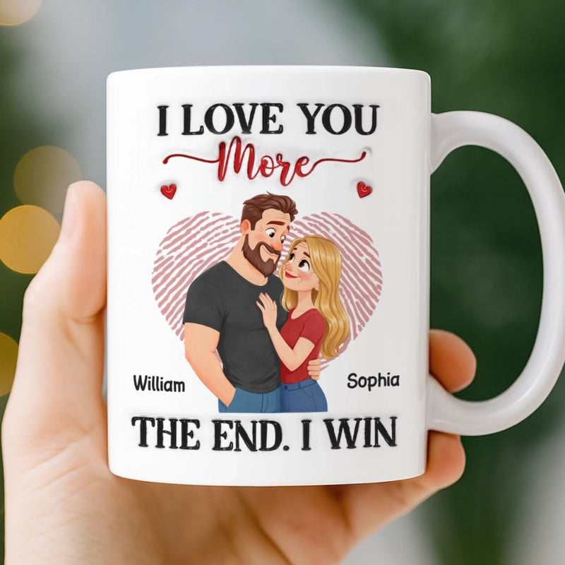 Custom Mug - Personalized Anniversary Wedding Gifts For Husband And Wife, Him And Her - I Won Your Heart