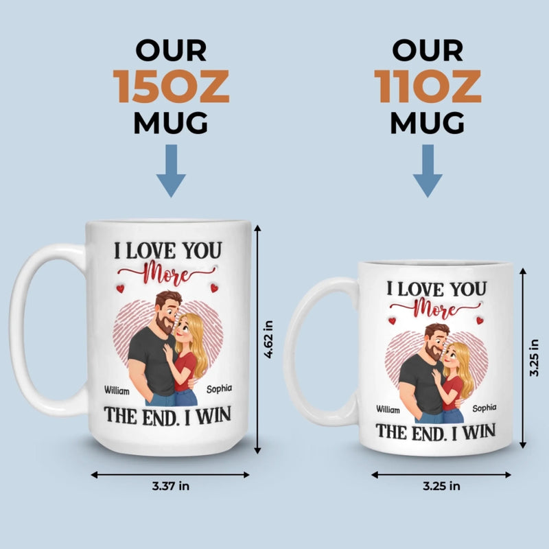 Custom Mug - Personalized Anniversary Wedding Gifts For Husband And Wife, Him And Her - I Won Your Heart