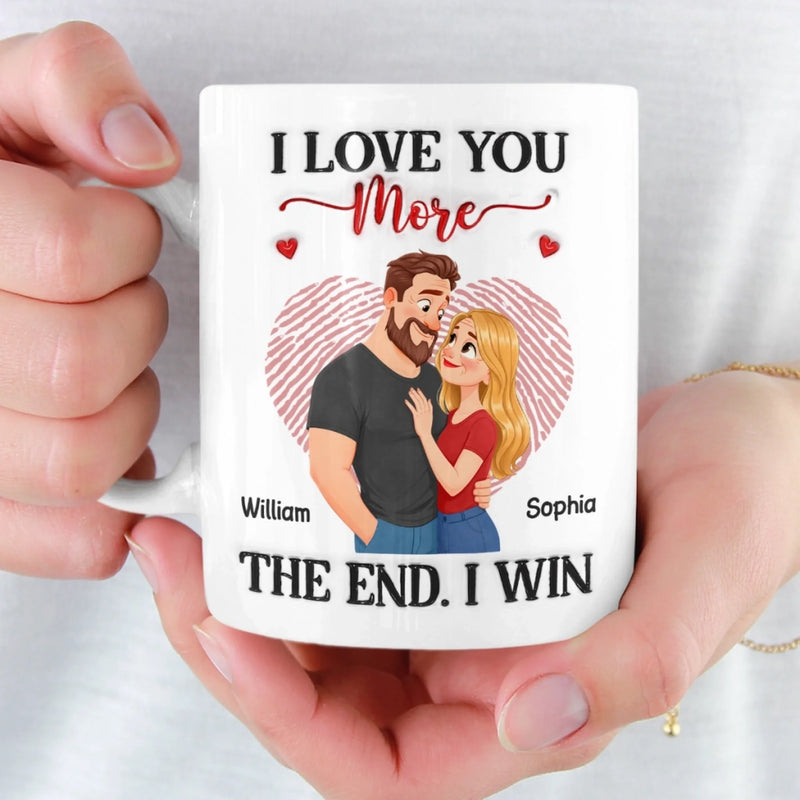 Custom Mug - Personalized Anniversary Wedding Gifts For Husband And Wife, Him And Her - I Won Your Heart