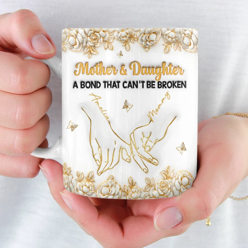 Custom 3D Inflated Effect Printed Mug - Personalized Birthday Gifts For Mom, Daughter - Born To Be Loved
