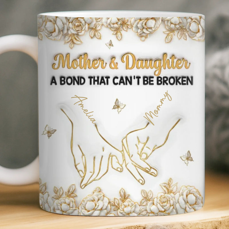 Custom 3D Inflated Effect Printed Mug - Personalized Birthday Gifts For Mom, Daughter - Born To Be Loved