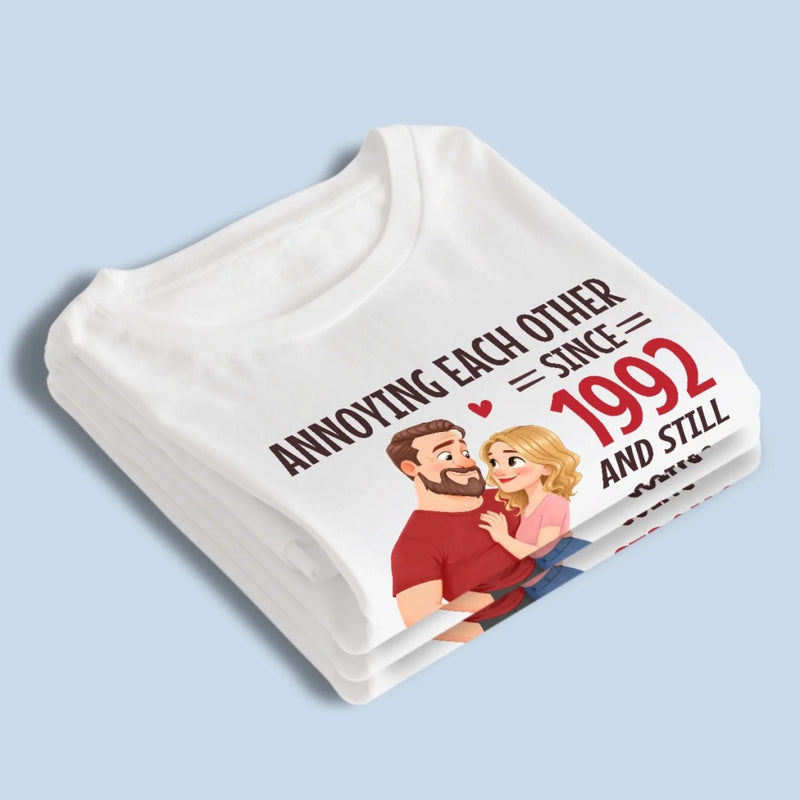 Custom Unisex T-shirt, Premium T-shirt, Hoodie - Personalized Anniversary Wedding Gifts For Husband And Wife, Him And Her - Forever Your Favorite Problem