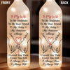 Custom Bottle Lamp - Personalized Anniversary Wedding Gifts For Husband And Wife, Him And Her - Our Love Glows Forever
