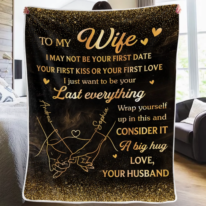 Custom Blanket - Personalized Anniversary Wedding Gifts For Husband And Wife, Him And Her - We Belong In This Moment