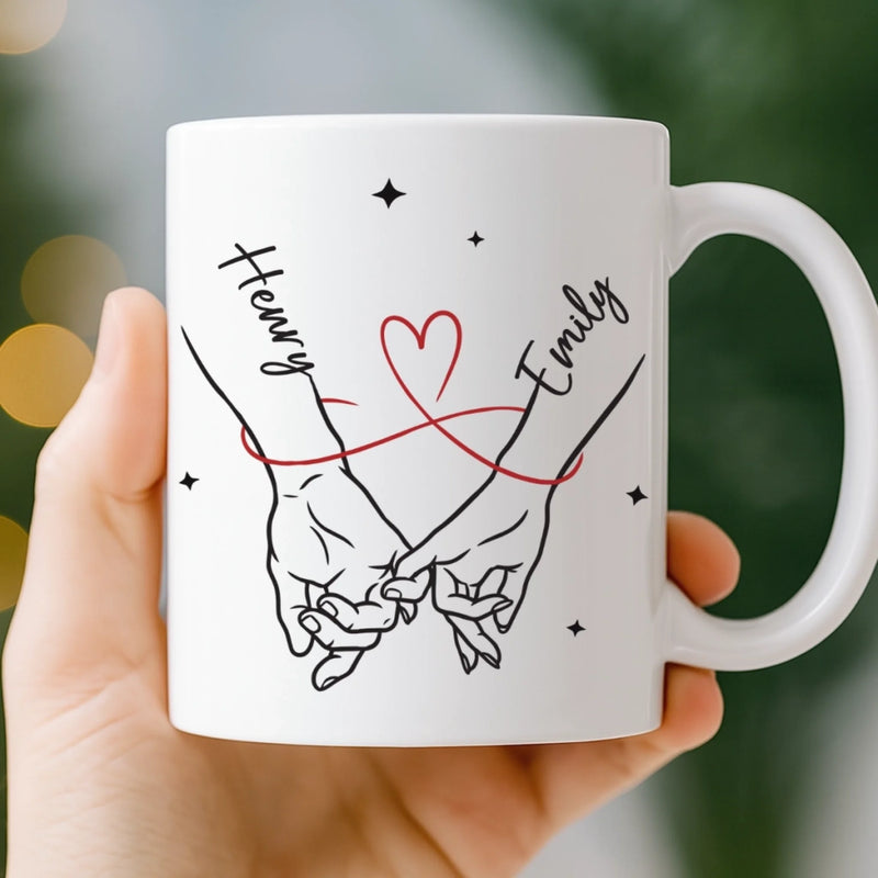 Custom Mug - Personalized Anniversary Wedding Gifts For Husband And Wife, Him And Her - Sip Love Repeat