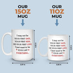 Custom Mug - Personalized Anniversary Wedding Gifts For Husband, Wife, Couple - Sip Love Repeat