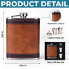 Custom Hip Flask Set - Personalized Anniversary Wedding Gifts For Husband And Wife, Him And Her - Together We Stay Soft