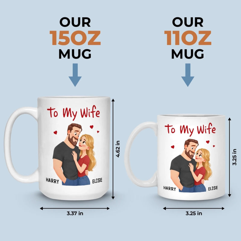 Custom Mug - Personalized Anniversary Wedding Gifts For Husband And Wife, Him And Her - Our Love Moves Gently