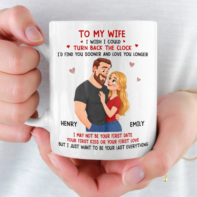 Custom Mug - Personalized Anniversary Wedding Gifts For Husband And Wife, Him And Her - Our Love Stays Steady
