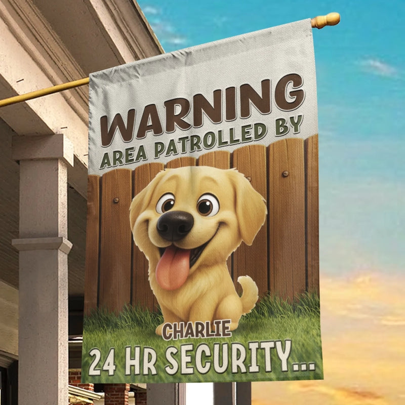 Custom Flag - Personalized Birthday Gifts For Dog Lovers, Dog Dad And Mom - Guarded By Dogs