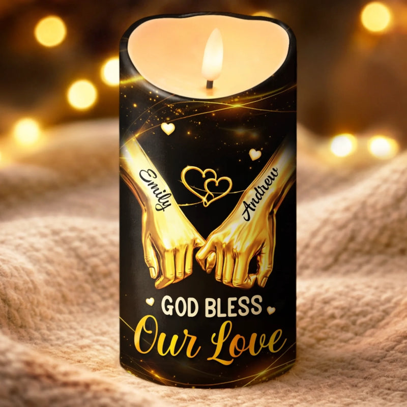 Custom LED Candle - Personalized Anniversary Wedding Gifts For Husband And Wife, Him And Her - You Are My Always