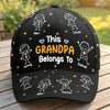 Custom Hat, All Over Print Classic Cap - Personalized Birthday Gifts For Dad, Grandpa - World’s Best Grandpa Crew