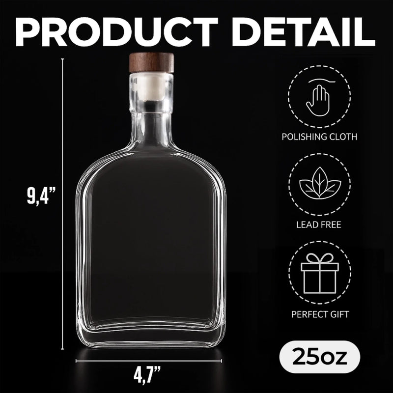 Custom Whiskey Bottle - Personalized Birthday Gifts For Brother - Side By Side Since Day One